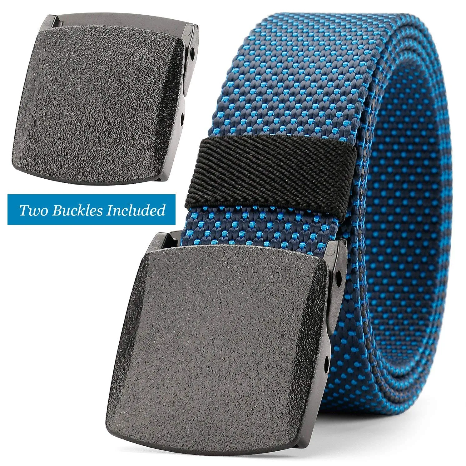 Nylon Belt Outdoor Belt Reversible Belt Tactical Duty Belt with YKK Plastic Buckle Up to 48"  by JASGOOD