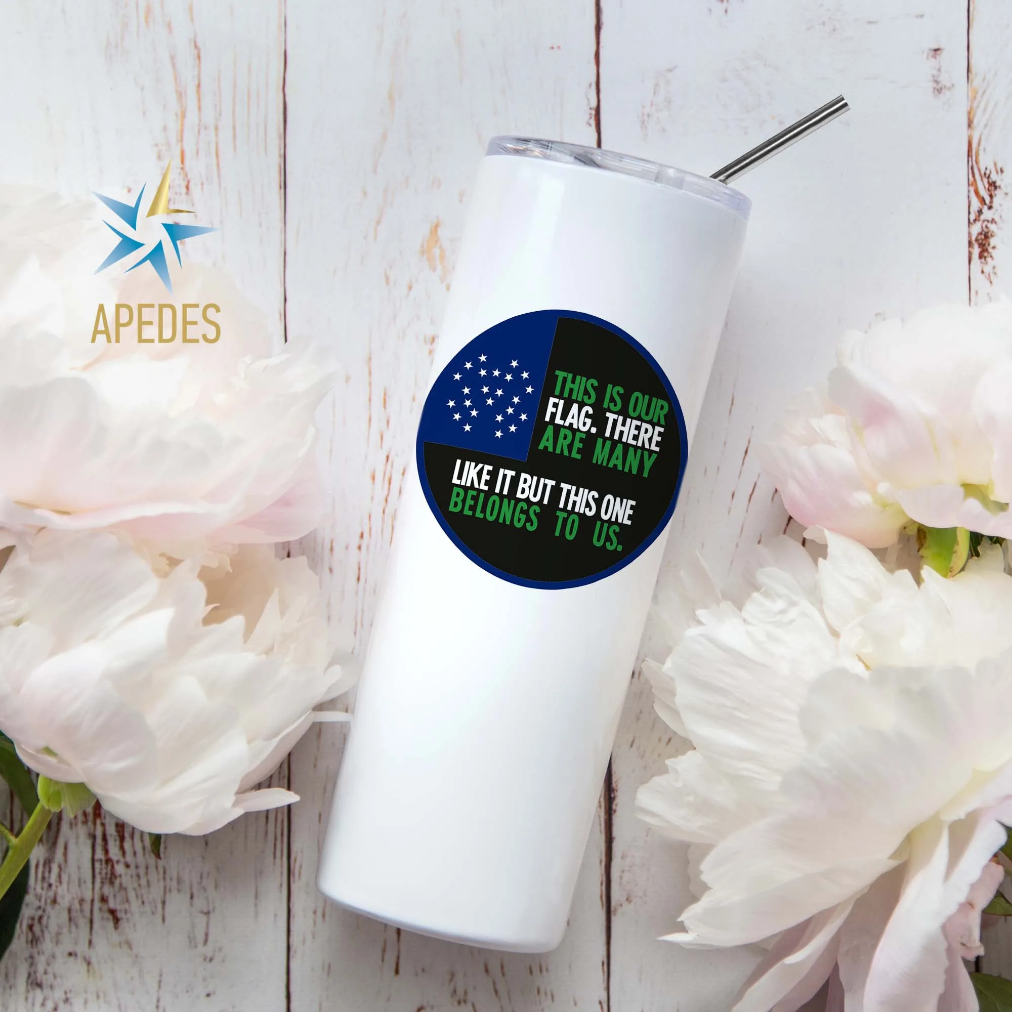 NYPD This Is Our Flag Stainless Steel Skinny Tumbler 20 OZ
