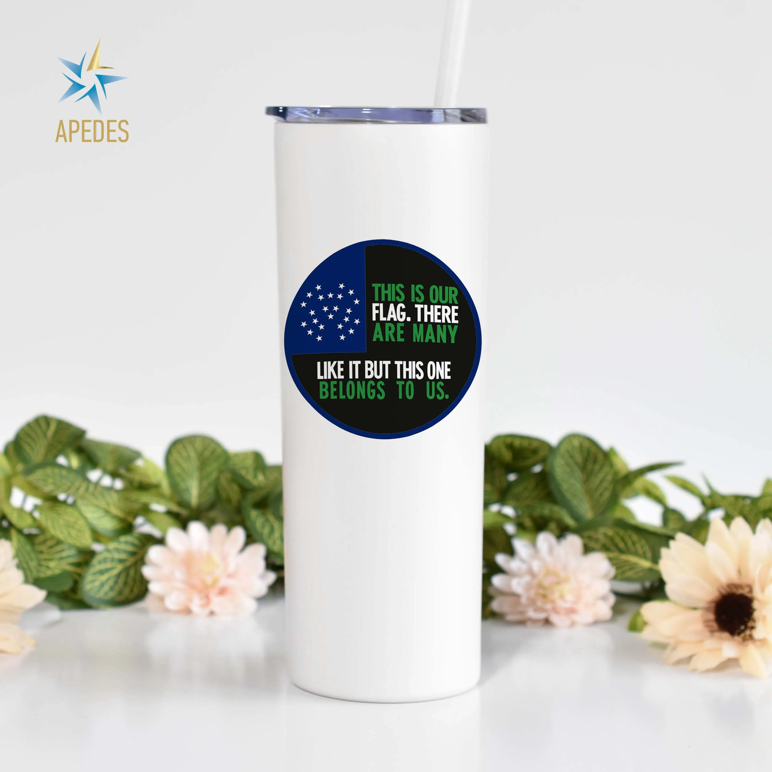 NYPD This Is Our Flag Stainless Steel Skinny Tumbler 20 OZ
