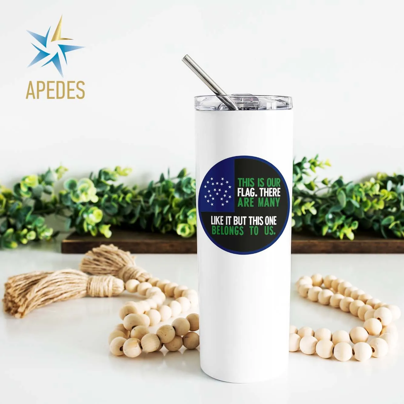 NYPD This Is Our Flag Stainless Steel Skinny Tumbler 20 OZ