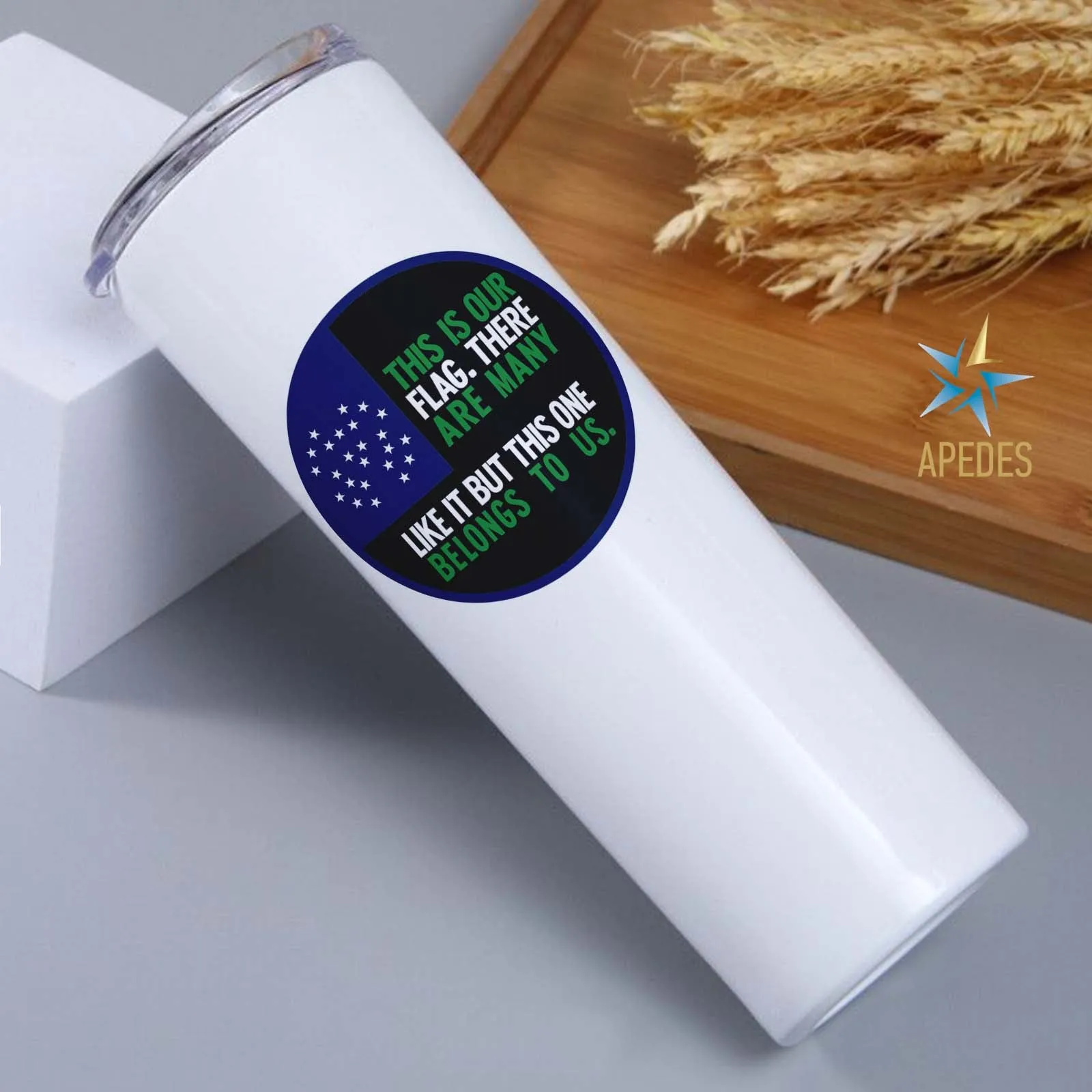 NYPD This Is Our Flag Stainless Steel Skinny Tumbler 20 OZ
