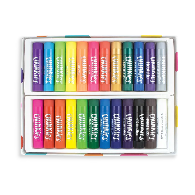 Ooly Chunkies Paint Sticks Variety Pack - Set of 24 Colors