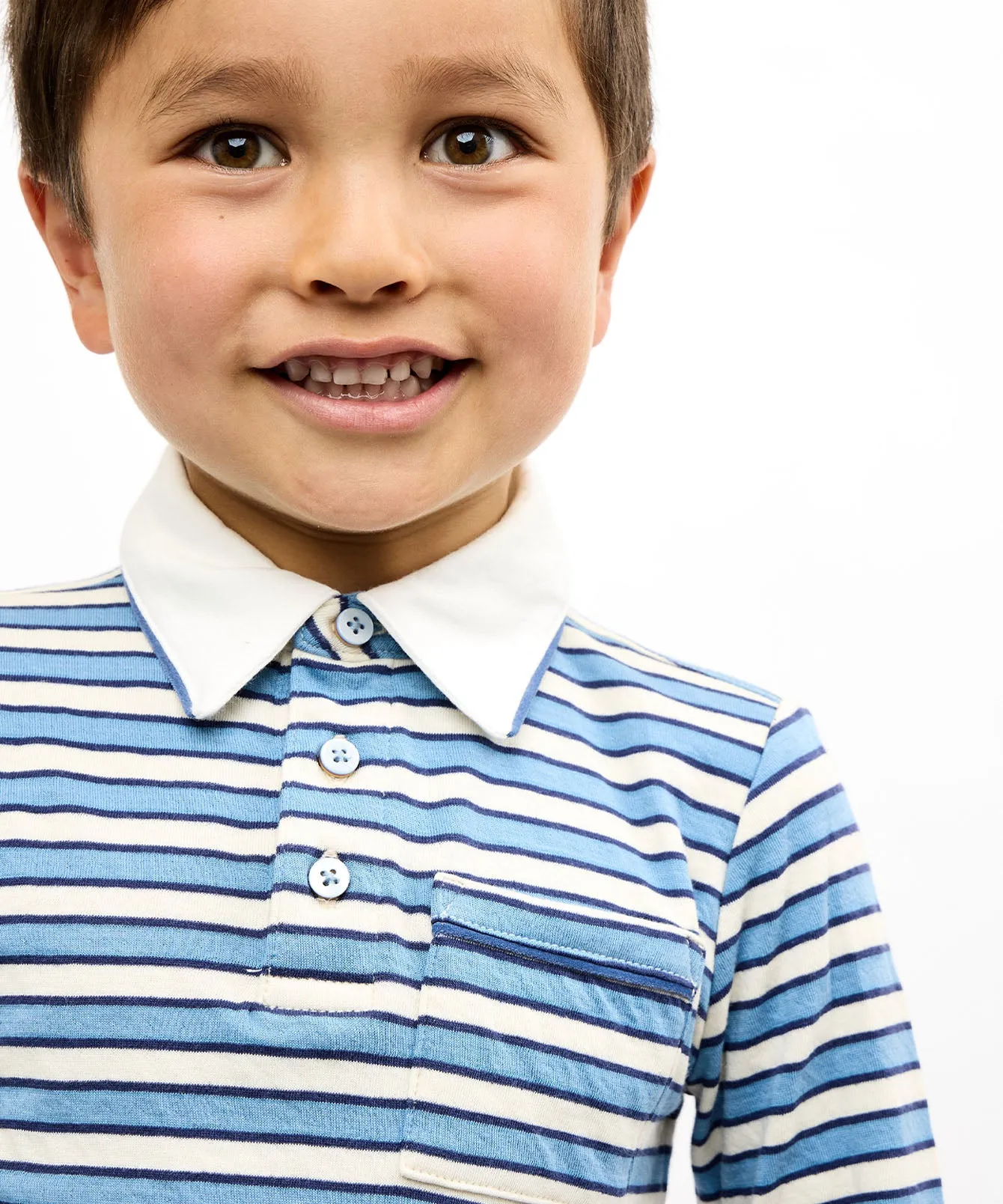 Parker Polo, Blue Rugby Stripe