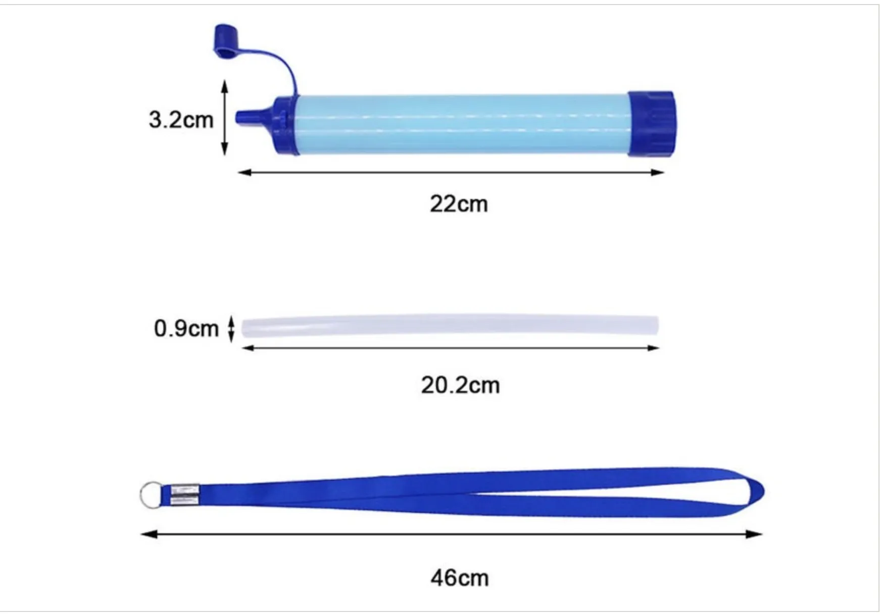 Personal Water Filter Straw Mini Water Purifier