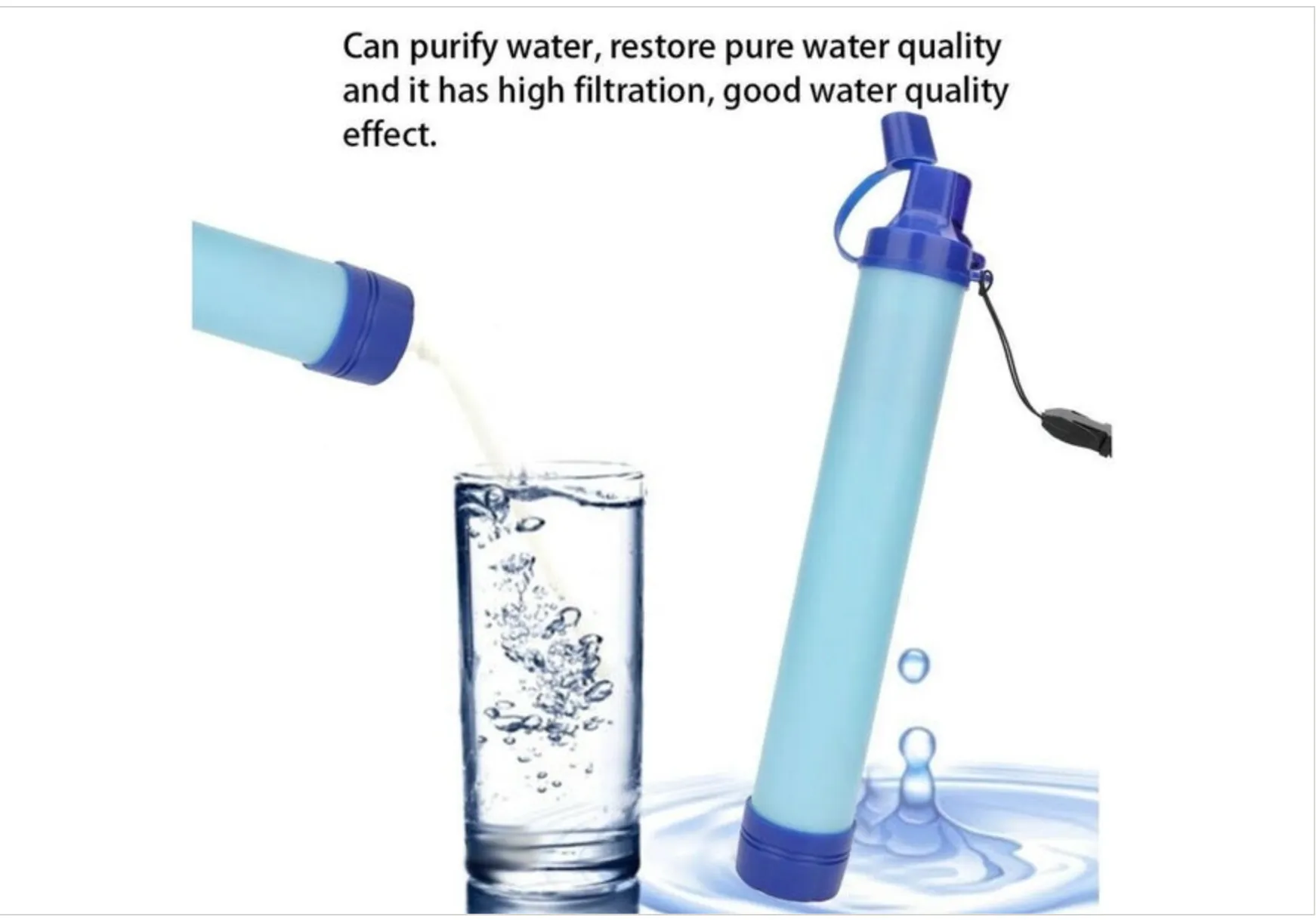 Personal Water Filter Straw Mini Water Purifier
