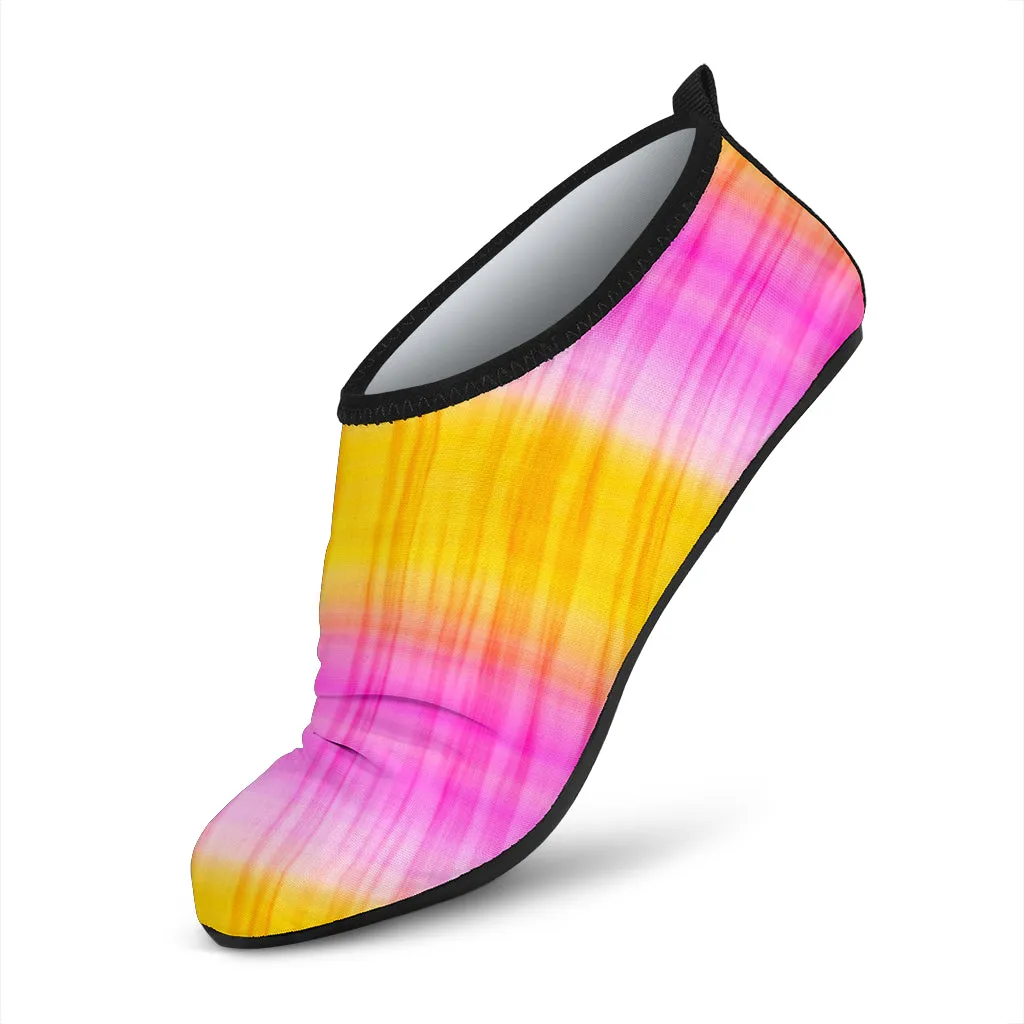Pink and Yellow Tie Dye Water Shoes