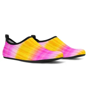Pink and Yellow Tie Dye Water Shoes