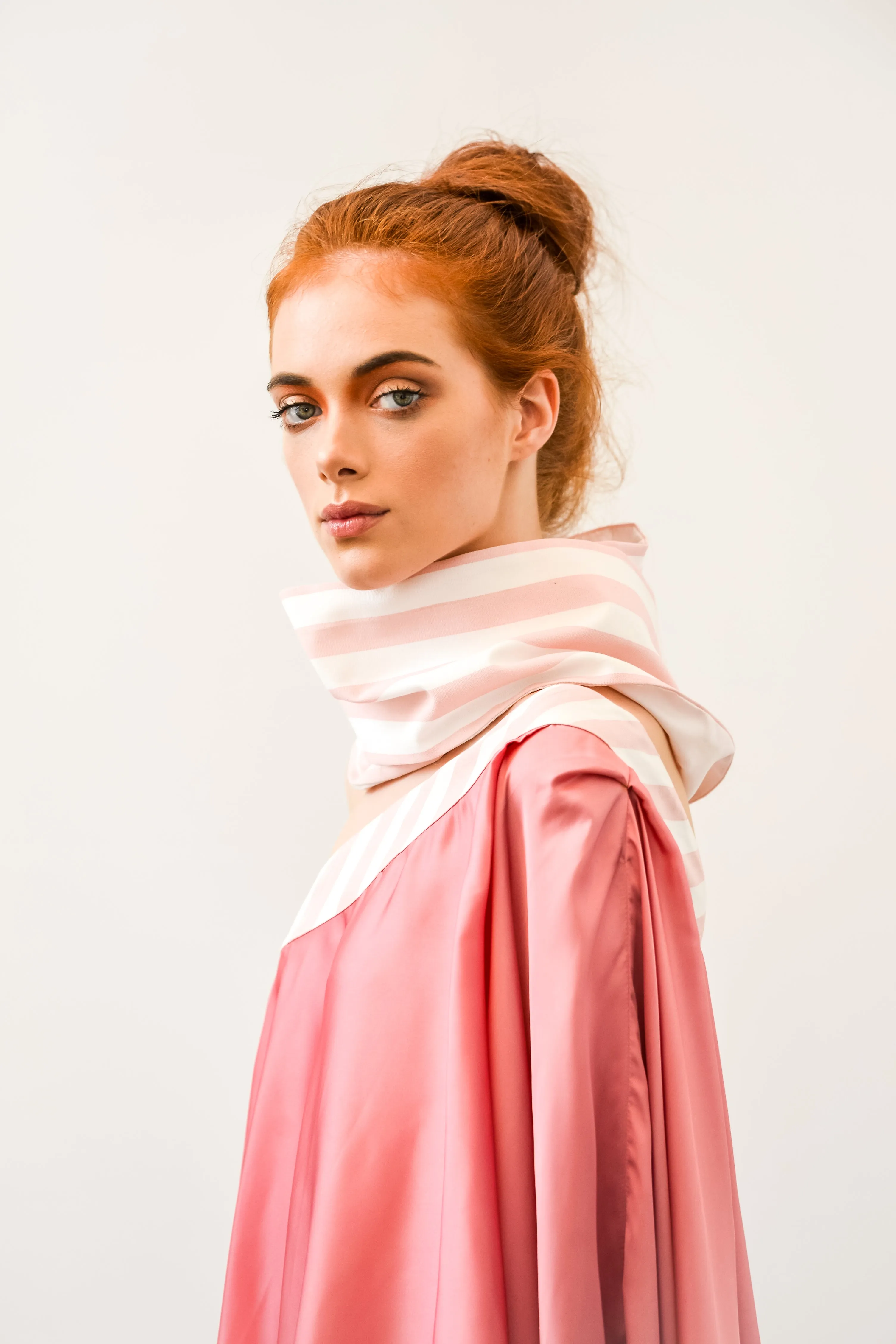 Pink volume dress