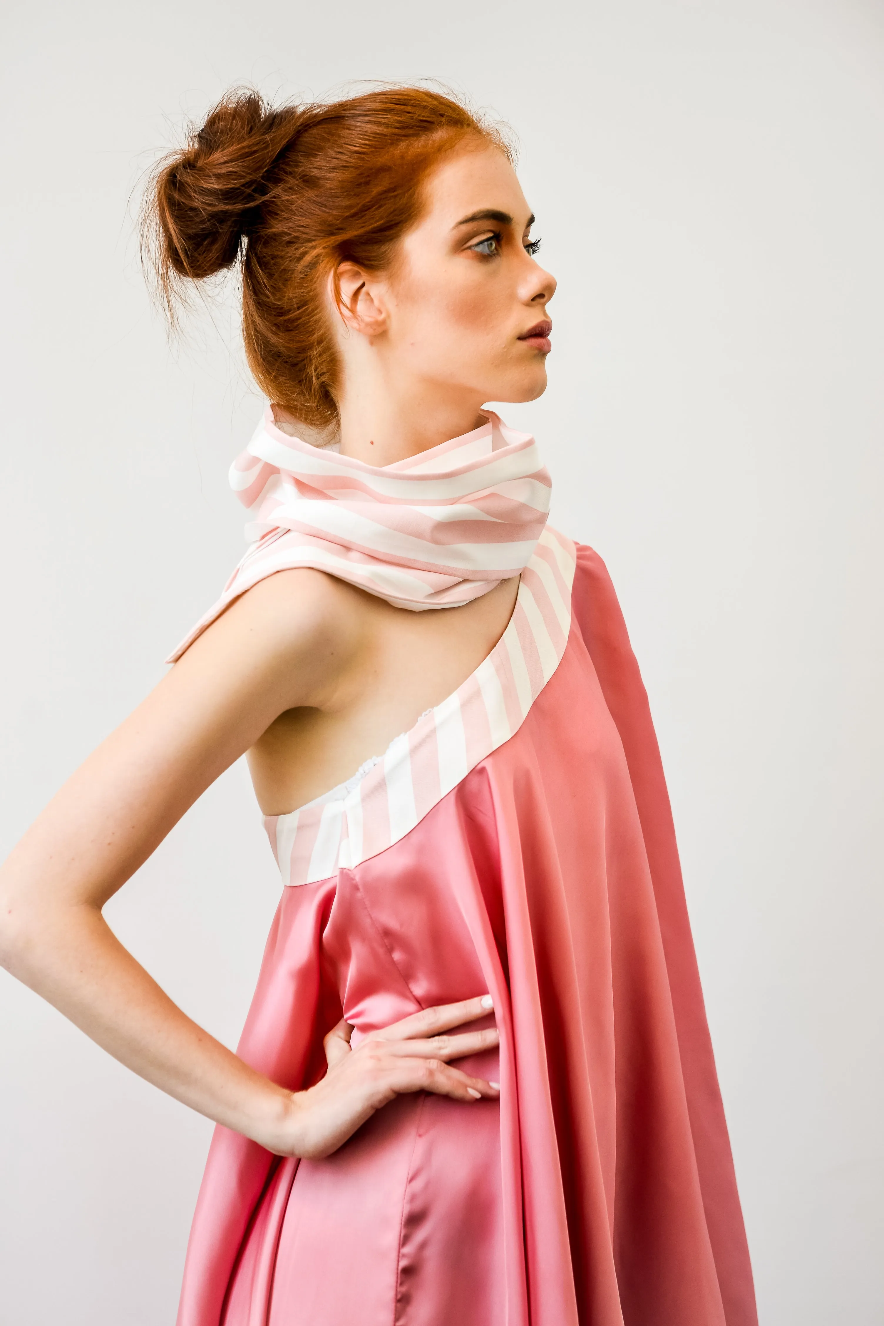 Pink volume dress