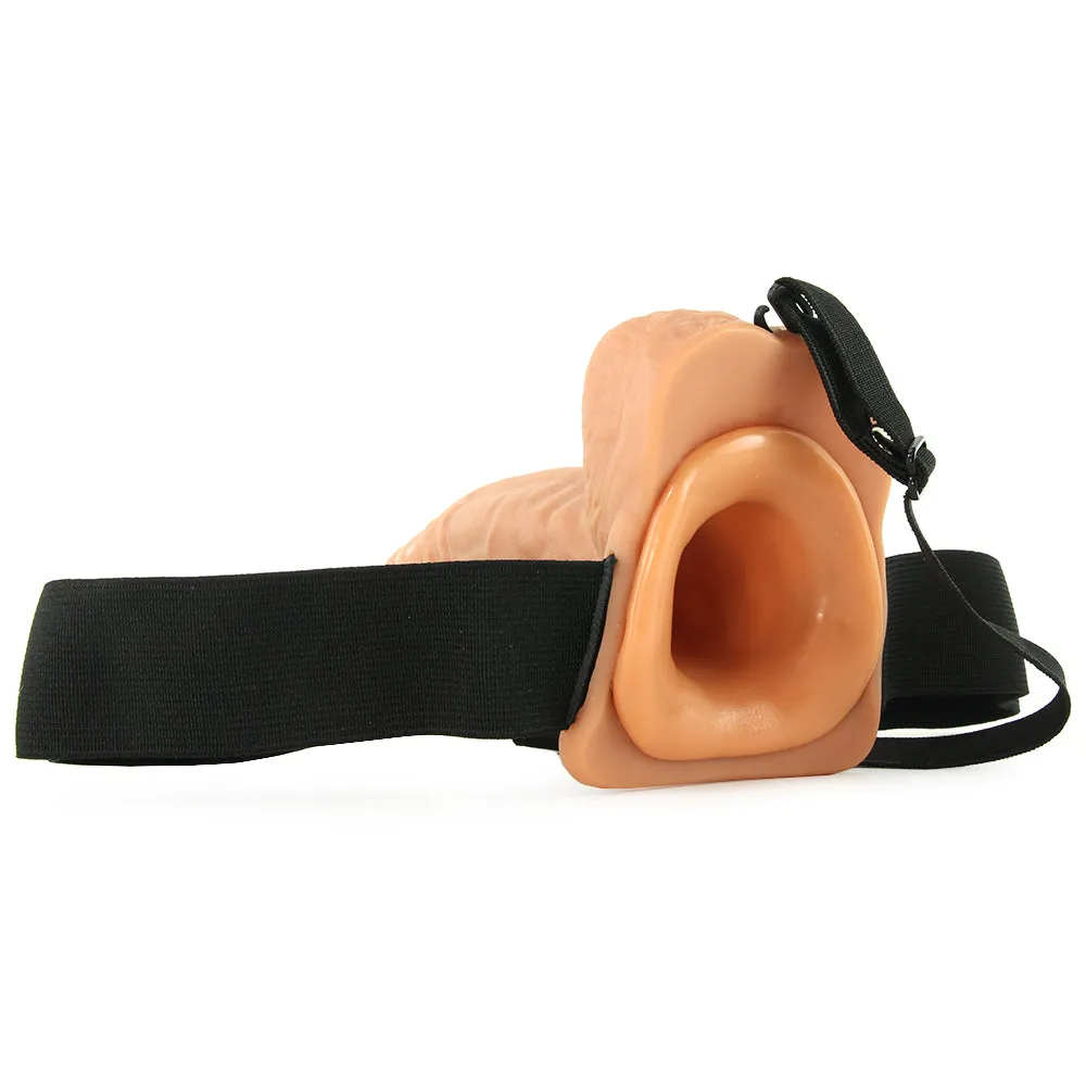 Pipedream Fetish Fantasy Series 7 in. Hollow Strap-On with Balls Beige/Black