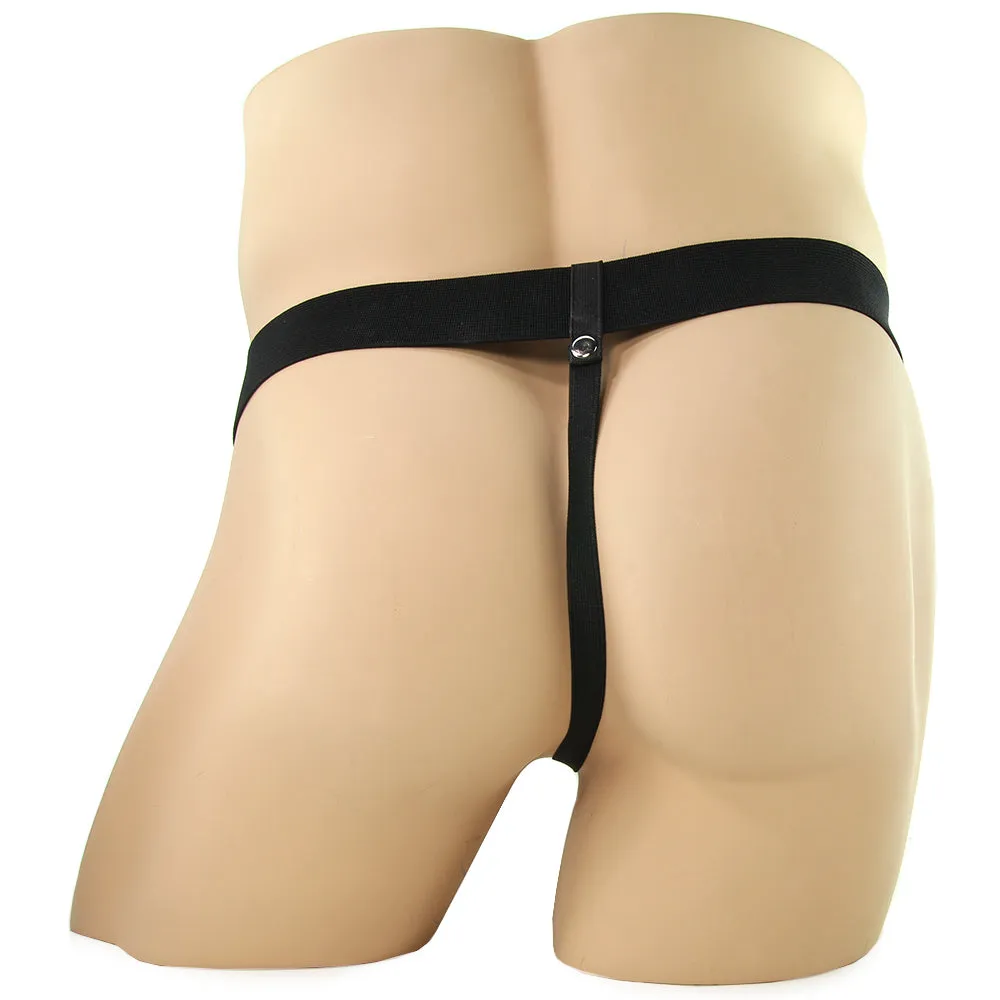 Pipedream Fetish Fantasy Series 9 in. Hollow Strap-On with Balls Brown/Black