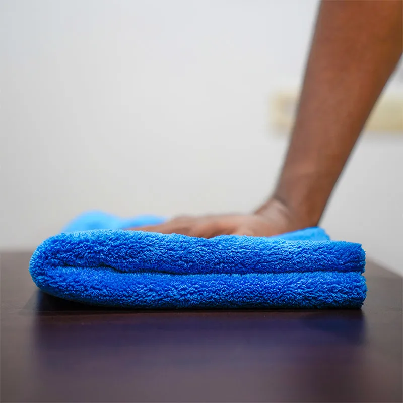 Poshlyf Drier Superb 600 GSM Blue Microfiber Titaniumline 60cmx40cm