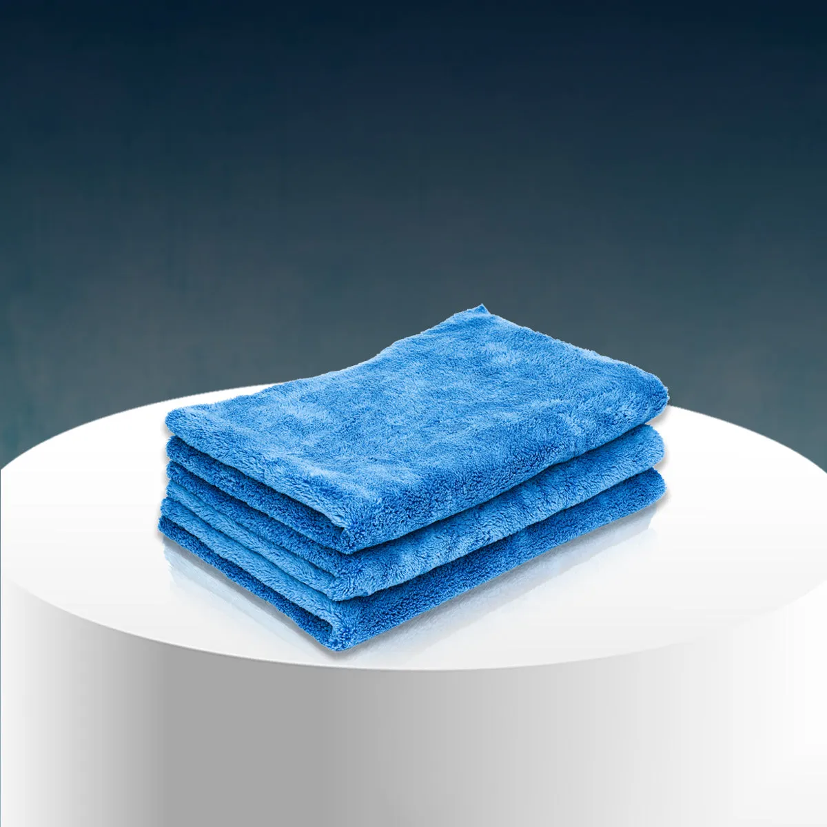 Poshlyf Drier Superb 600 GSM Blue Microfiber Titaniumline 60cmx40cm