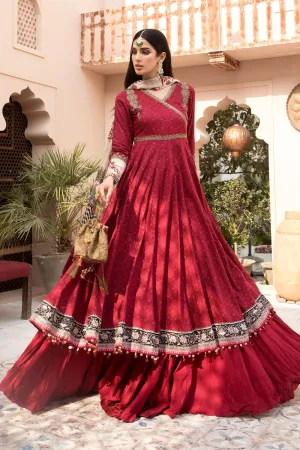 Pretty Red Party Dress Pakistani Designer Attire #PN495