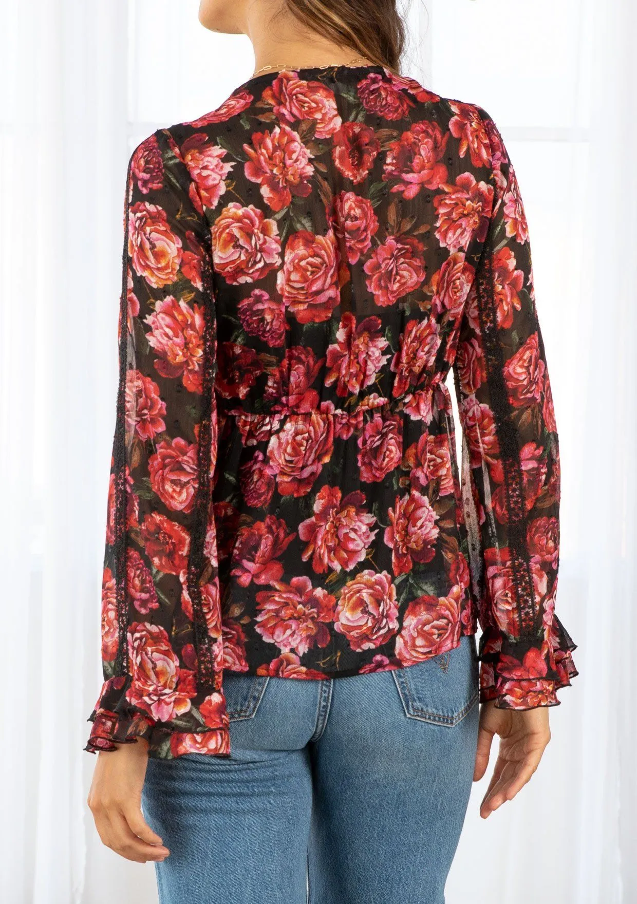 Primrose Lace Trim Blouse