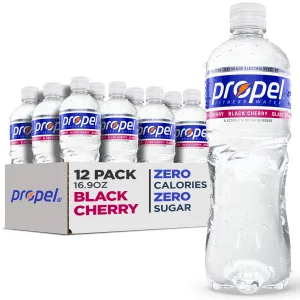 Propel Cherry Flavored Enhanced Water with Electrolytes, 16.9 Oz, 12 Pack Bottle