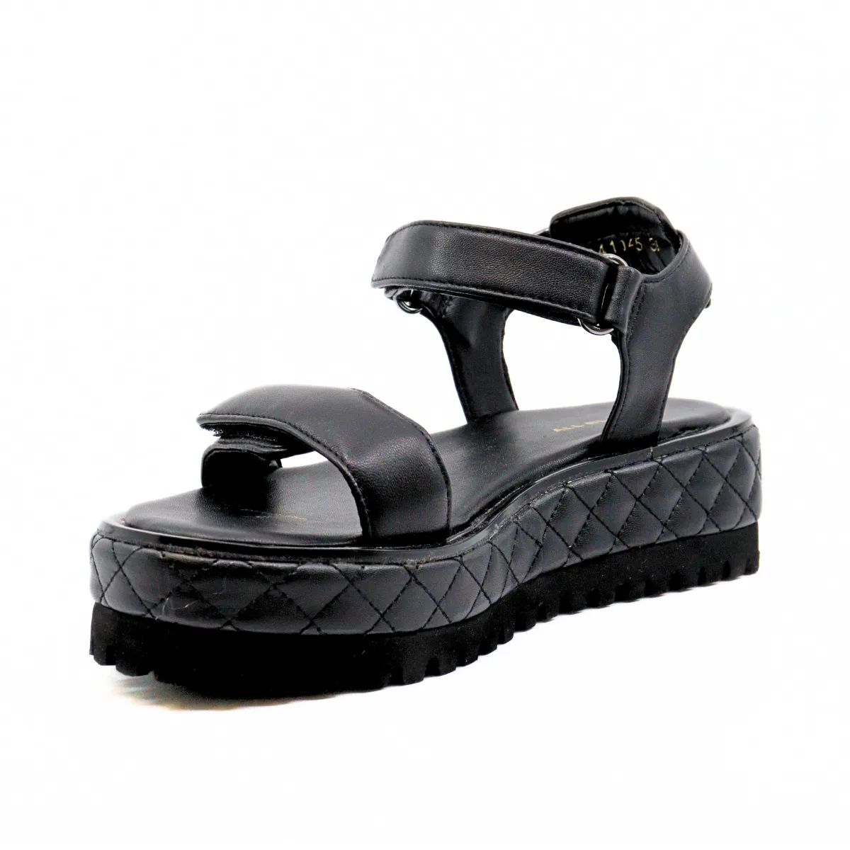 Quilted Vel Black