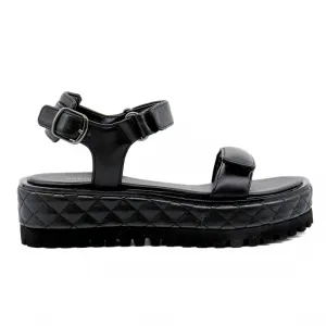 Quilted Vel Black