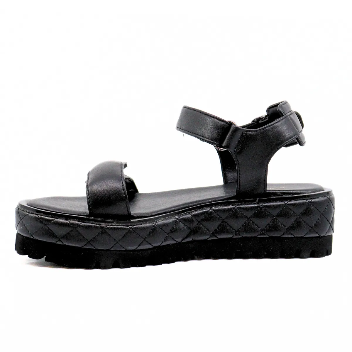 Quilted Vel Black
