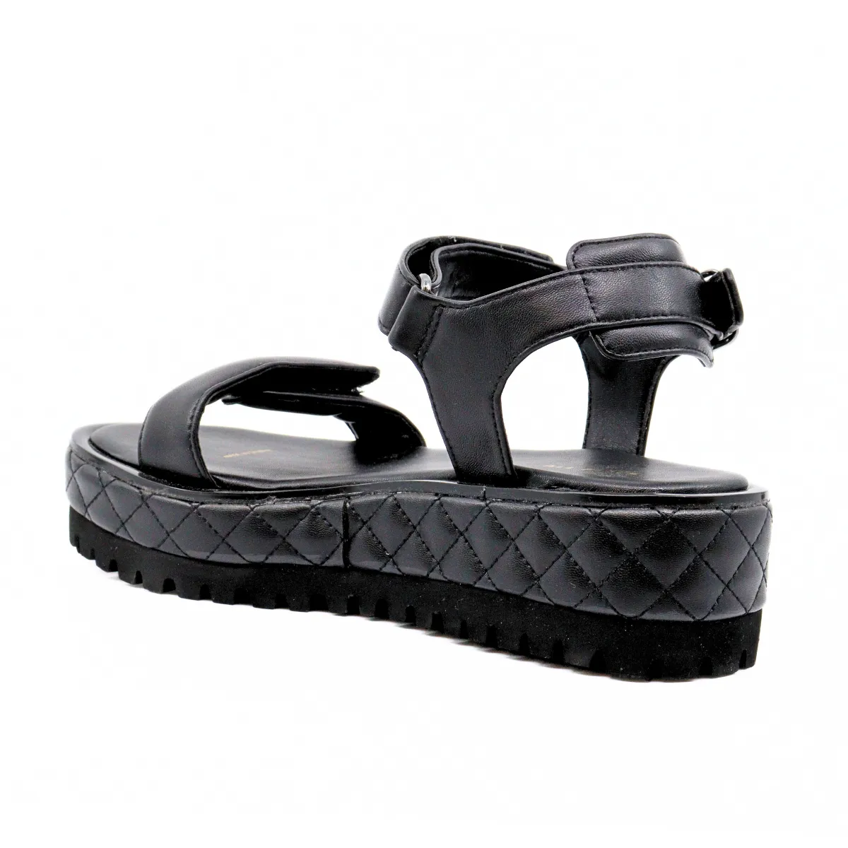 Quilted Vel Black
