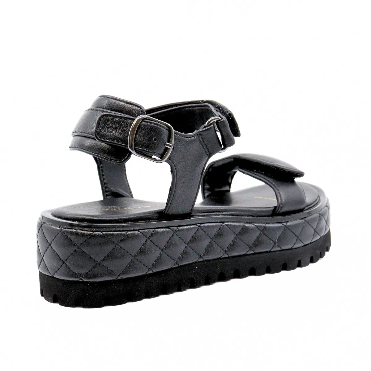 Quilted Vel Black