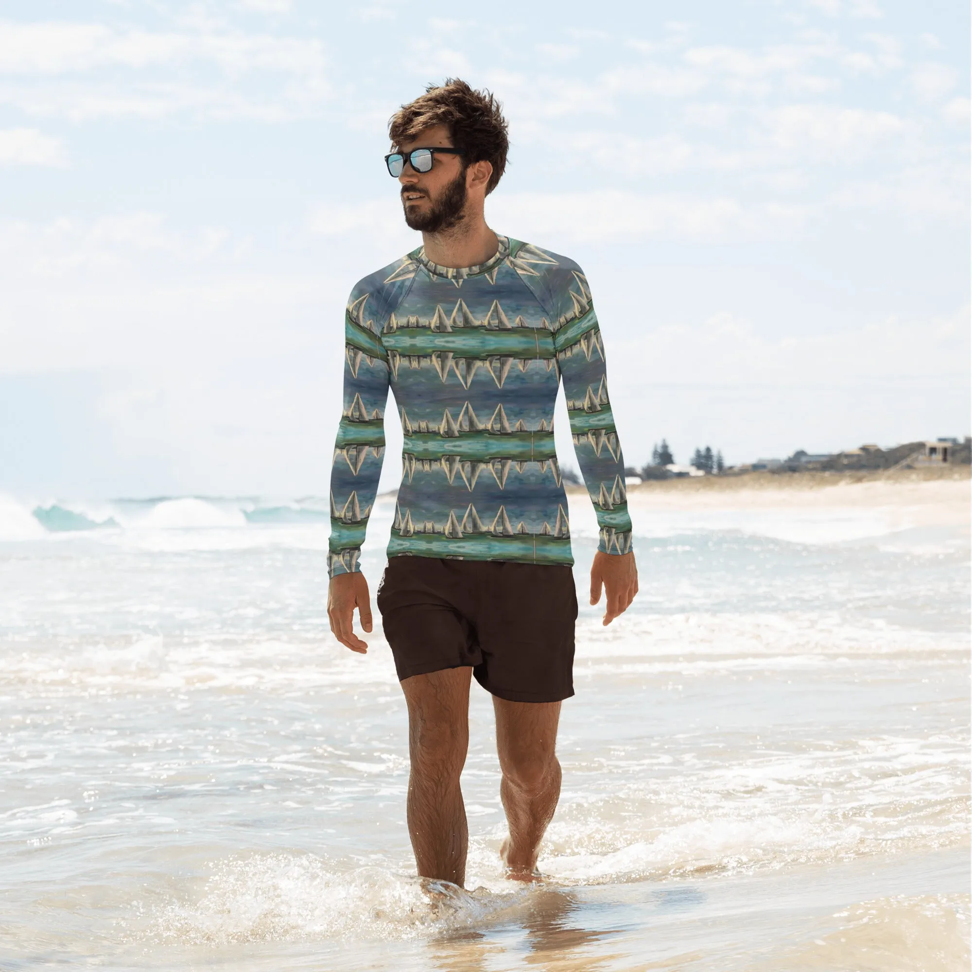 "Black Knights" Men's Rash Guard/Long Sleeve Top