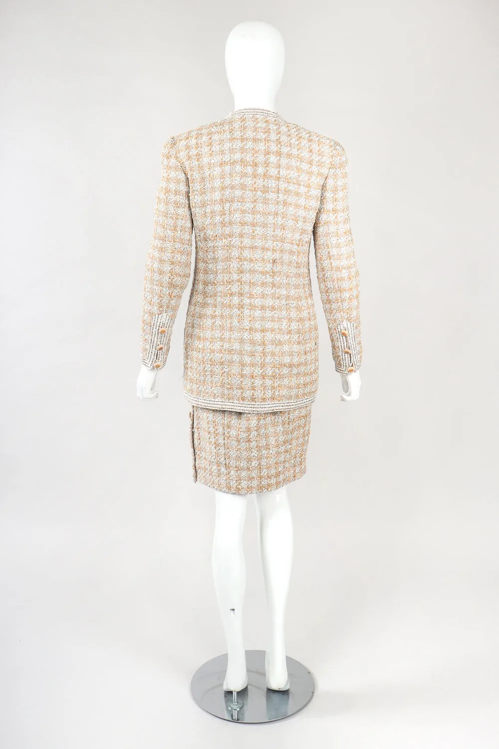 Raffia Tweed Jacket & Skirt Suit