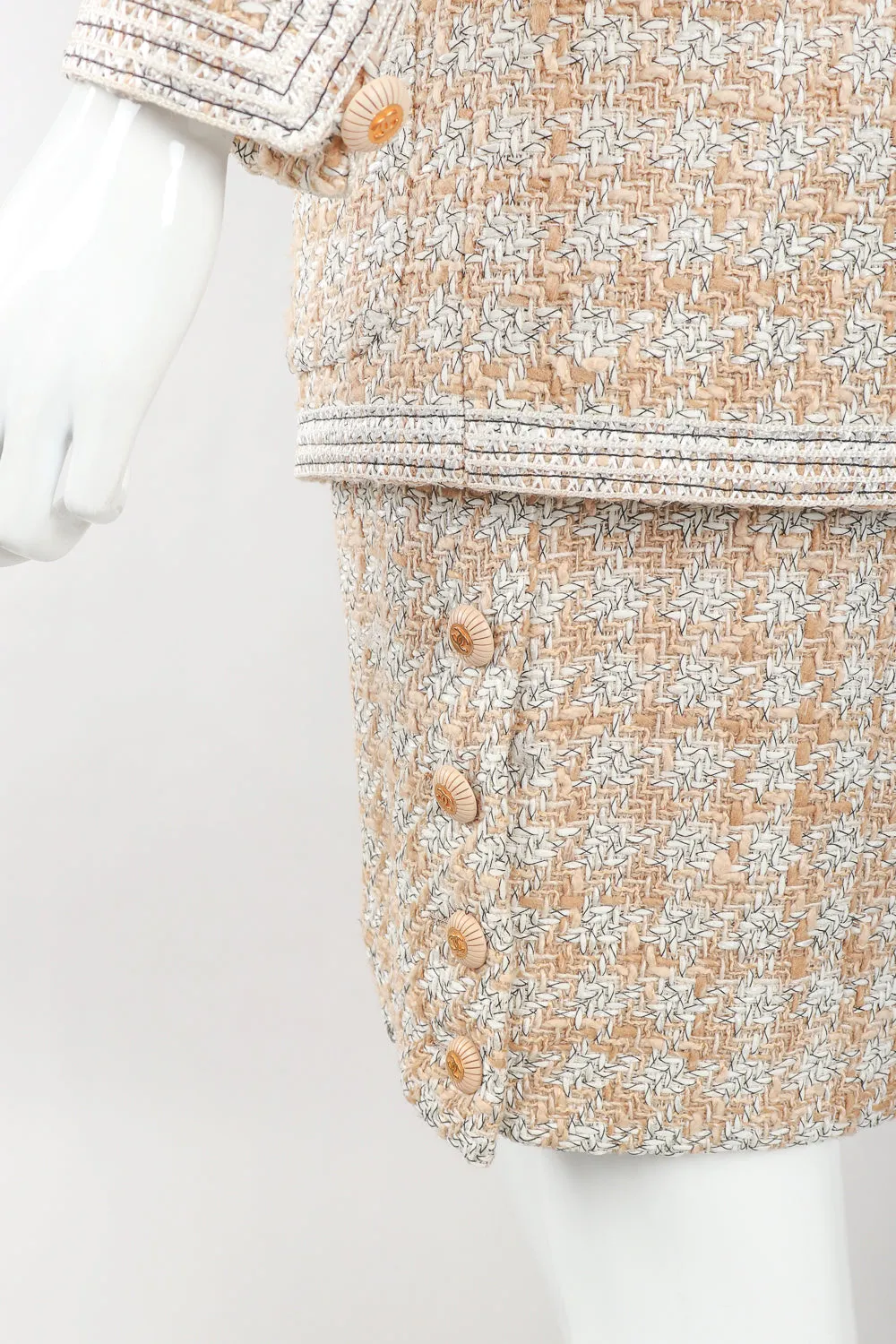 Raffia Tweed Jacket & Skirt Suit