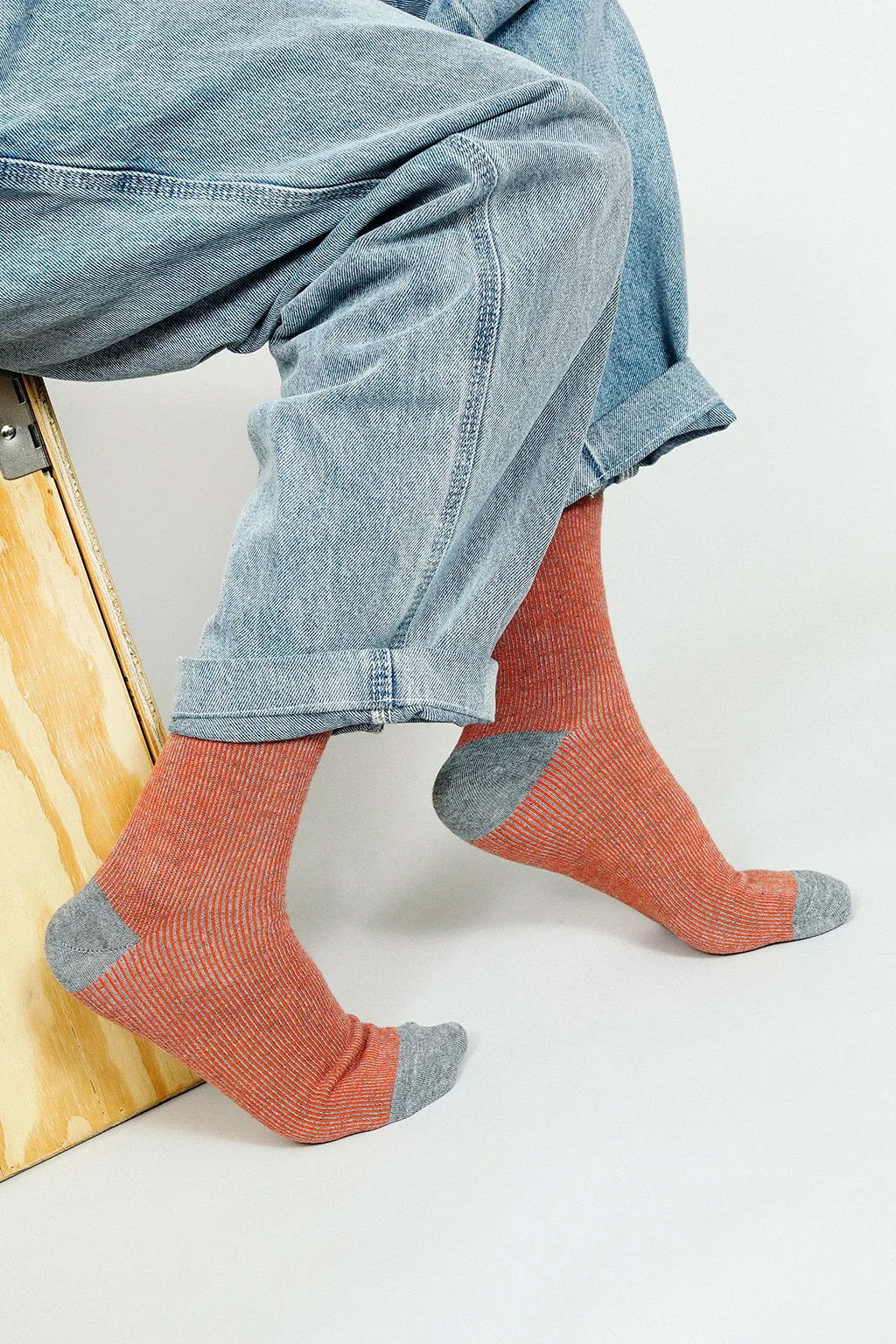 Raye Striped Dress Crew Sock