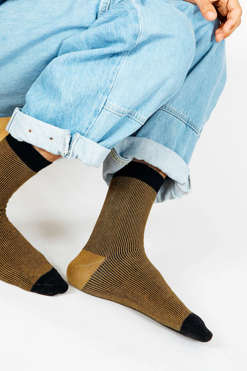 Raye Striped Dress Crew Sock