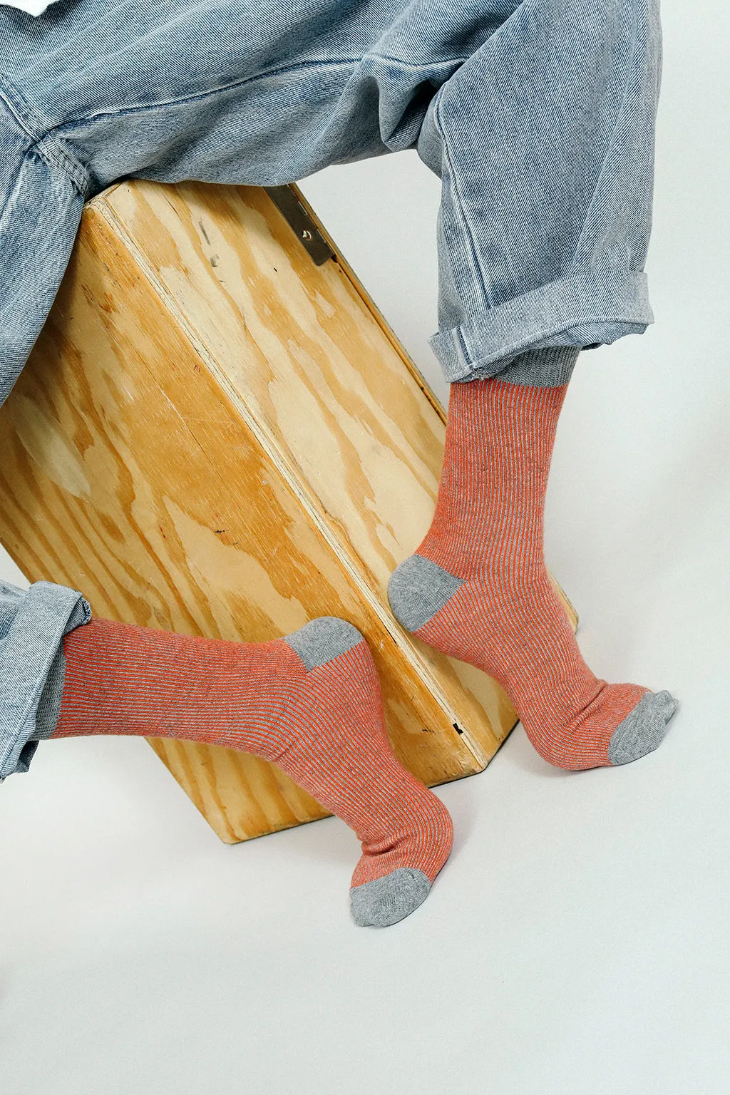 Raye Striped Dress Crew Sock