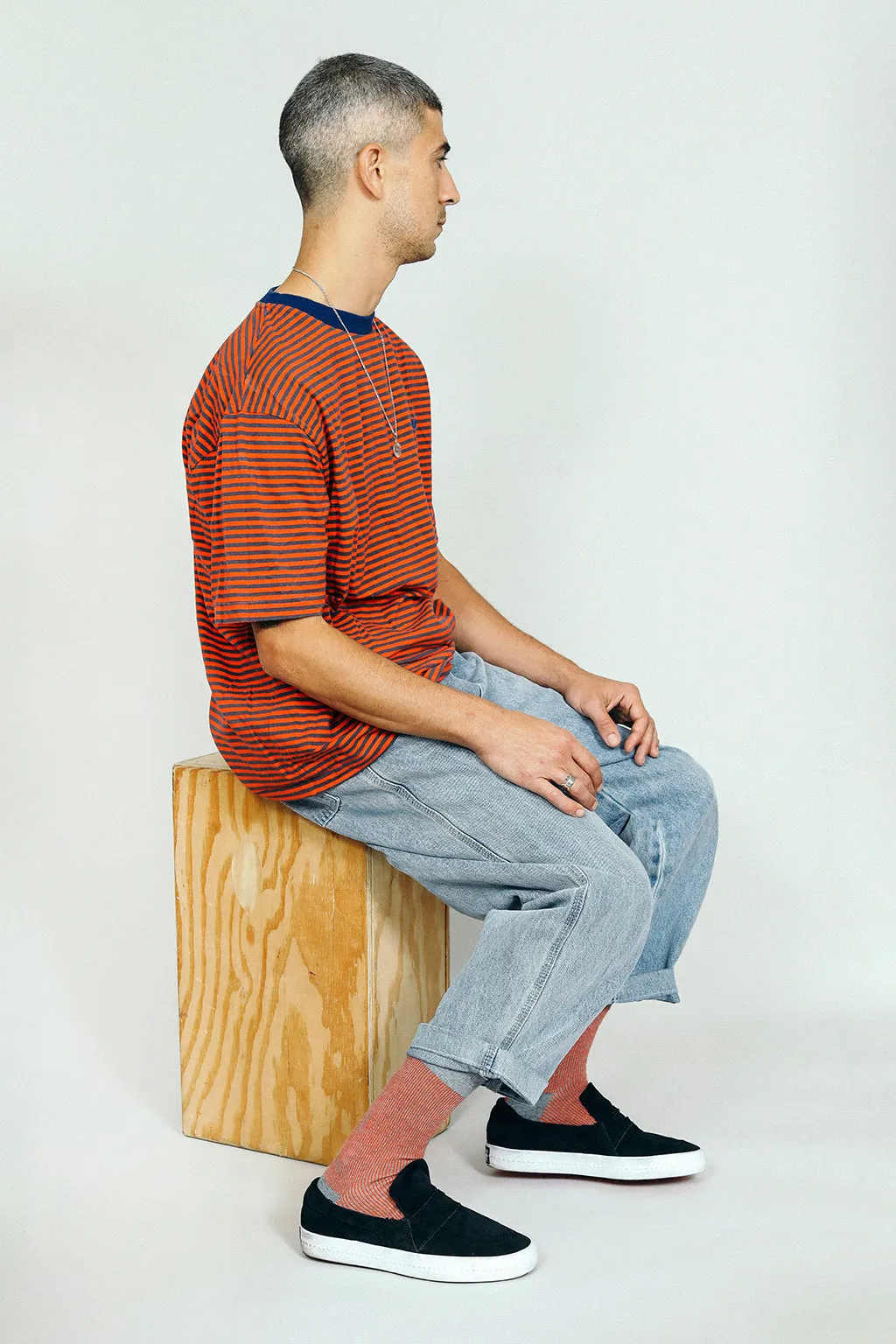 Raye Striped Dress Crew Sock