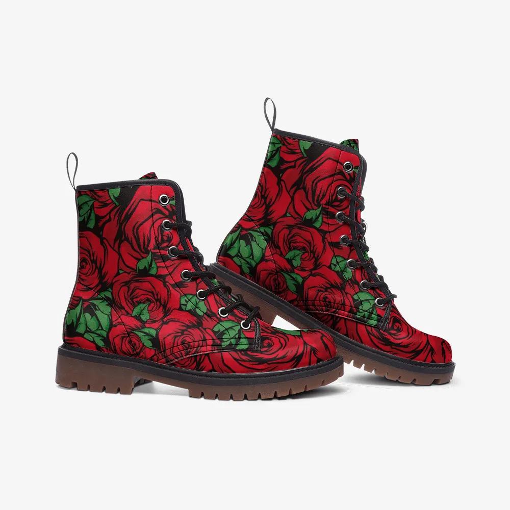 Red Roses Casual Leather Lightweight boots MT