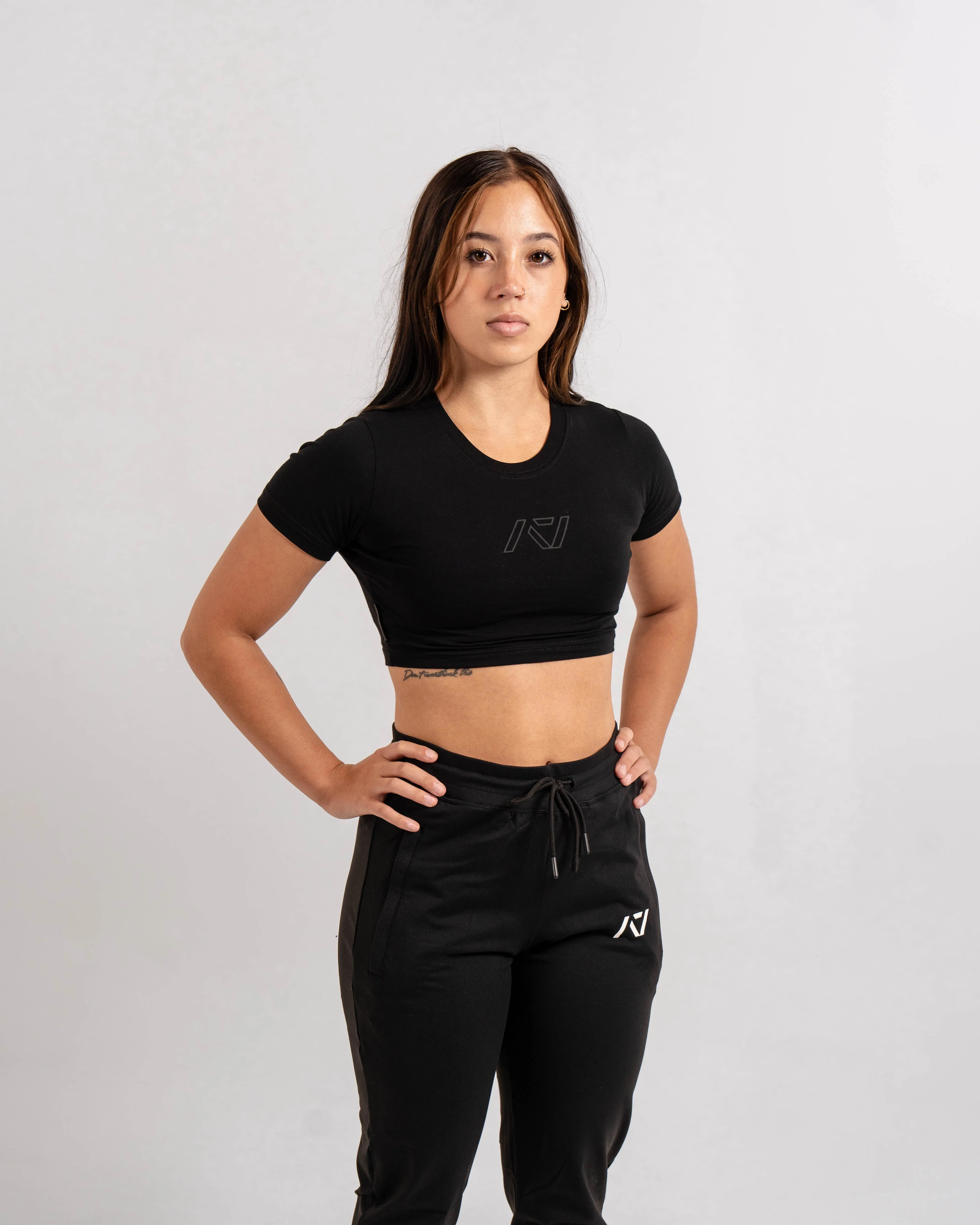 Retro Pod True-Fit Women's Non Bar Grip Crop - Shadow Stone Black