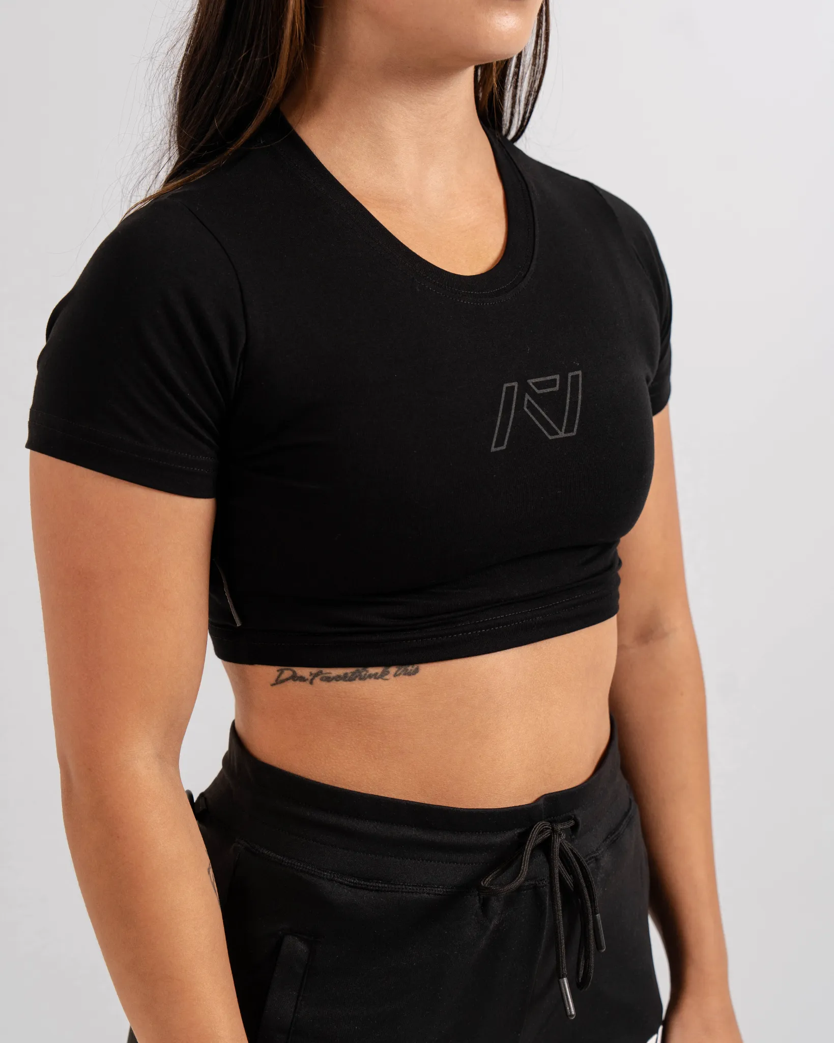 Retro Pod True-Fit Women's Non Bar Grip Crop - Shadow Stone Black