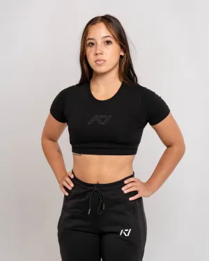 Retro Pod True-Fit Women's Non Bar Grip Crop - Shadow Stone Black