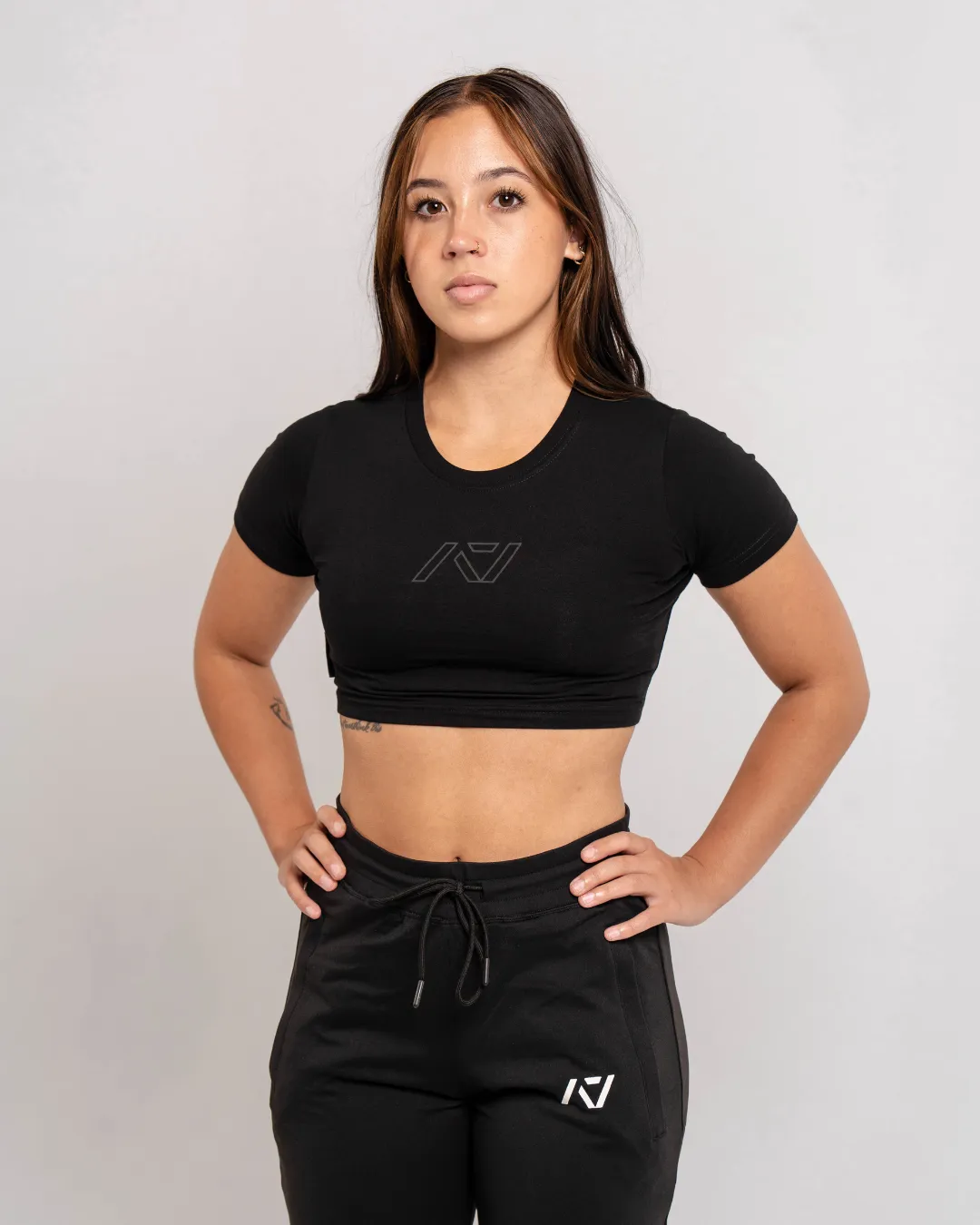 Retro Pod True-Fit Women's Non Bar Grip Crop - Shadow Stone Black