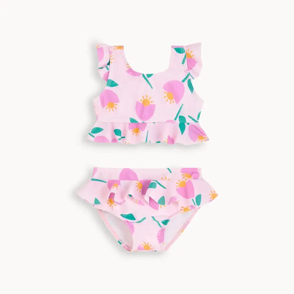 Rialto - Pink Tulip Baby & Kids 2 Piece Swimsuit