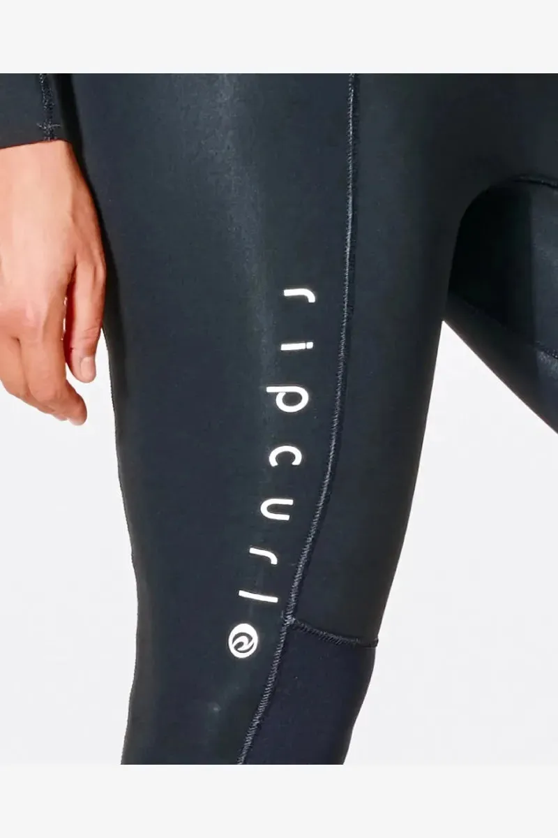 RIP CURL WOMENS DAWN PATROL 3/2MM BACK ZIP WETSUIT - BLACK
