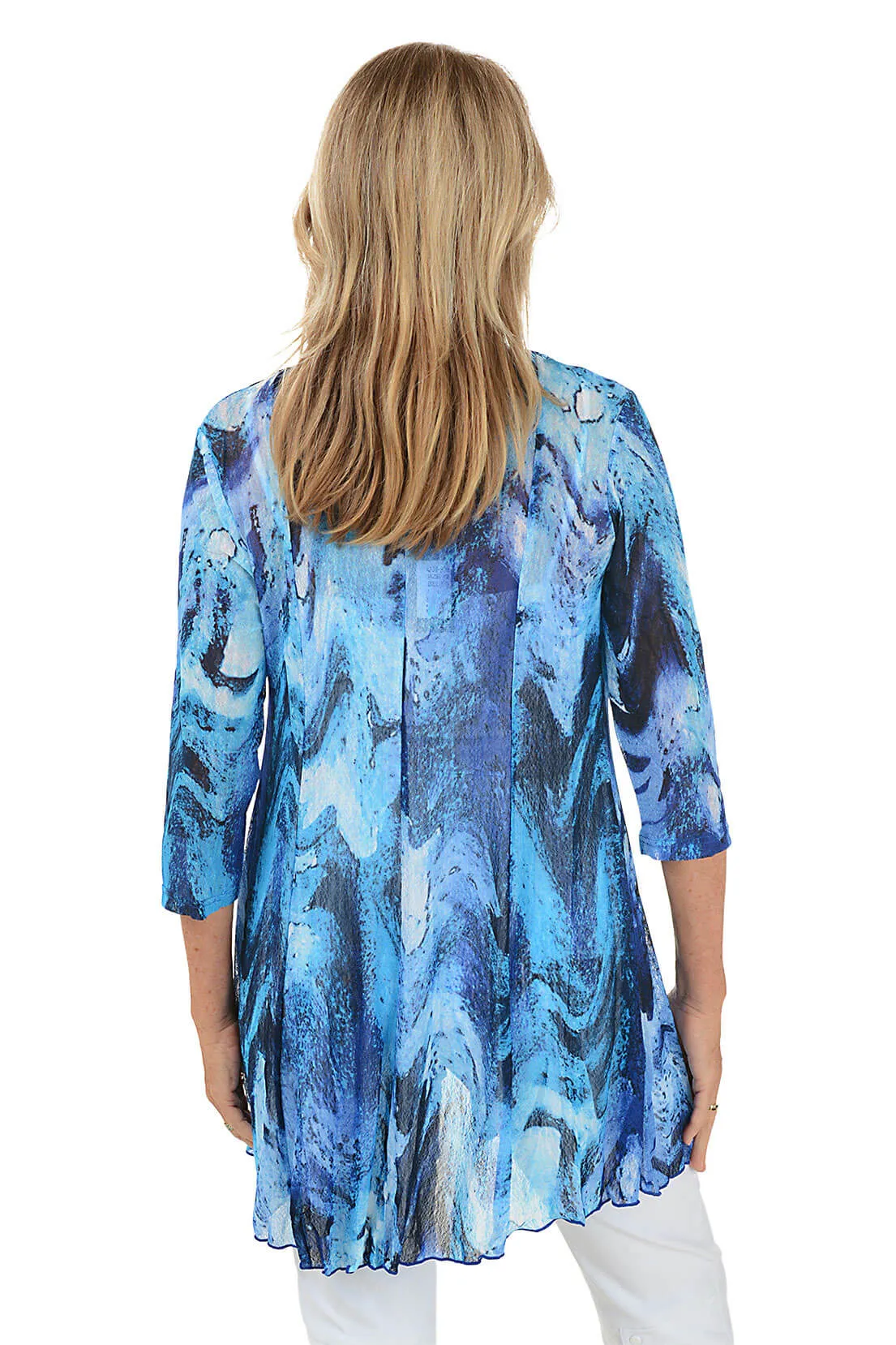 Rippling Water Mesh Cardigan