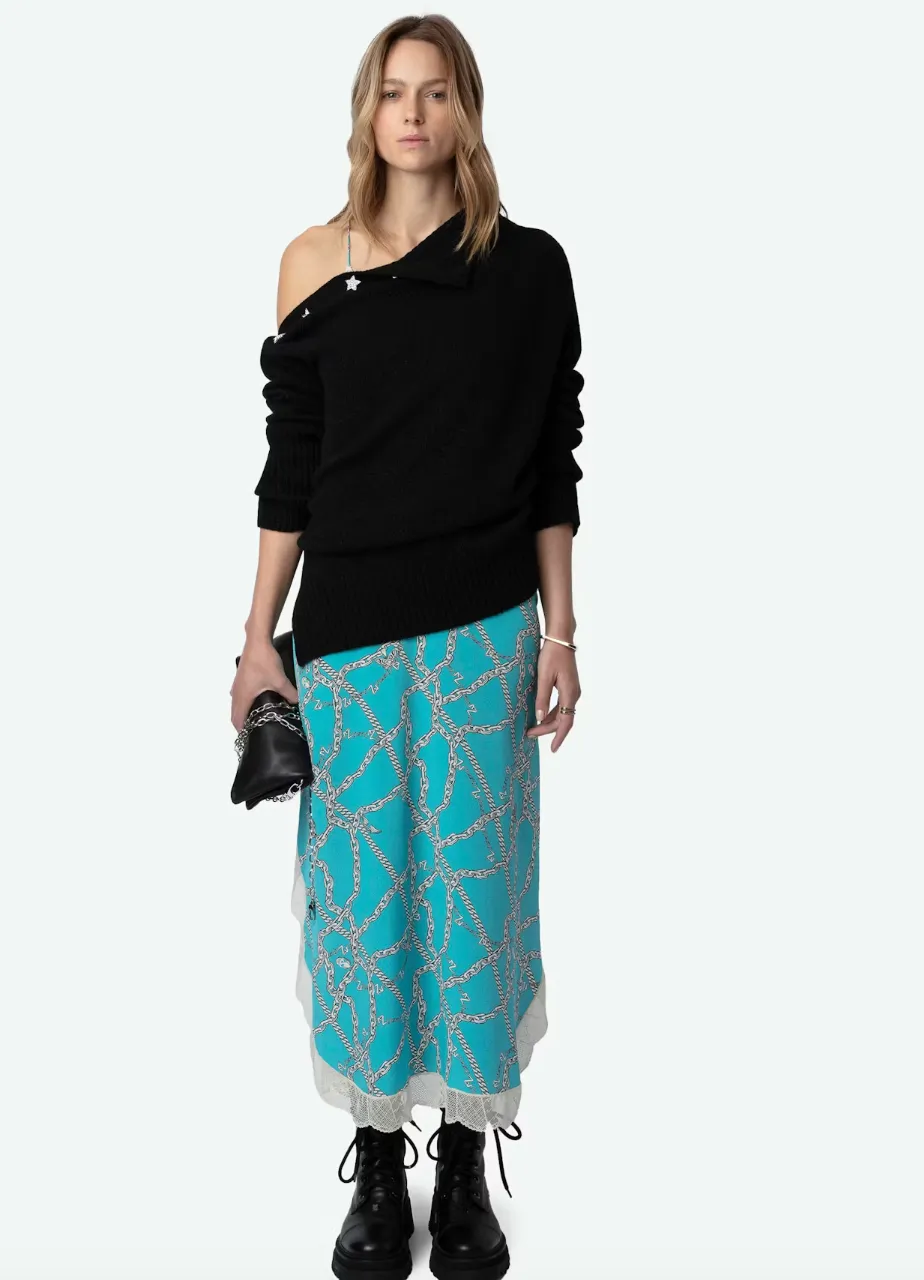RISTYL SILK DRESS IN AQUA
