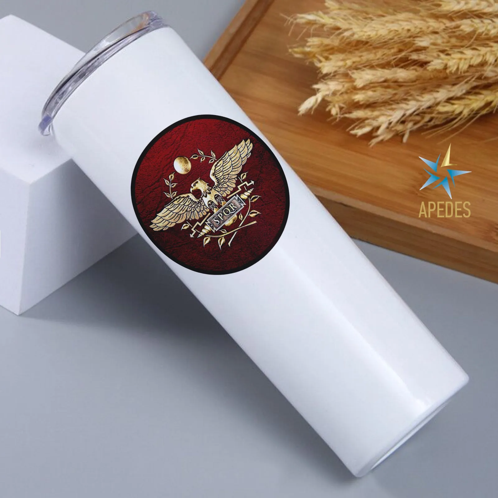 Roman Empire Stainless Steel Skinny Tumbler 20 OZ