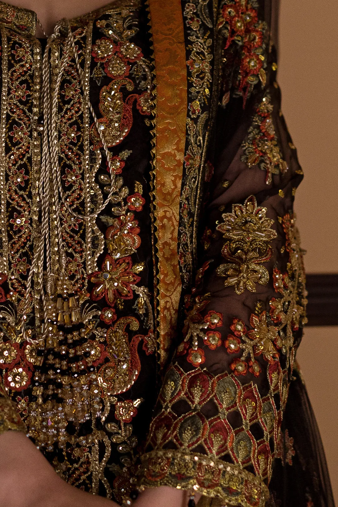 Royal Kameez Trouser Pakistani Black Dress for Wedding
