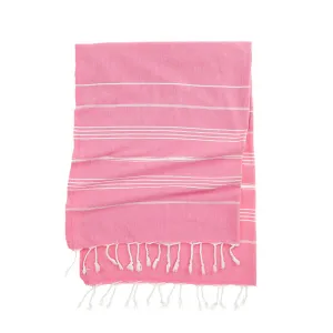 Salt Water Sun Turkish Towel by Riviera Towel Company | Pink Flamingo