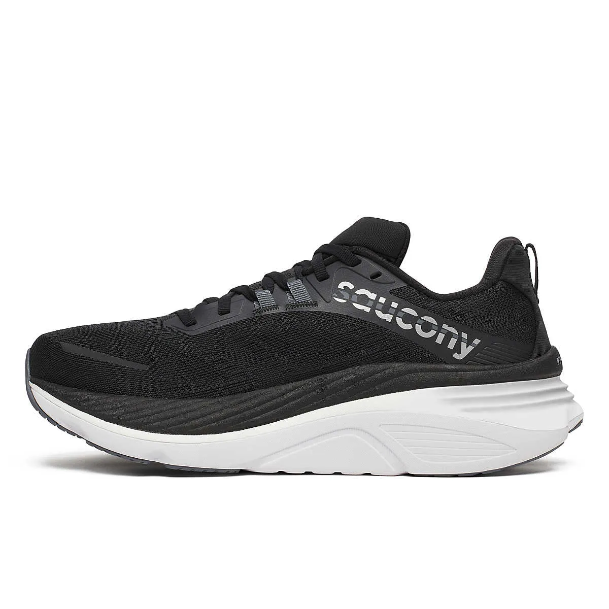 Saucony Hurricane 24 Wide (Mens) - Black/Carbon