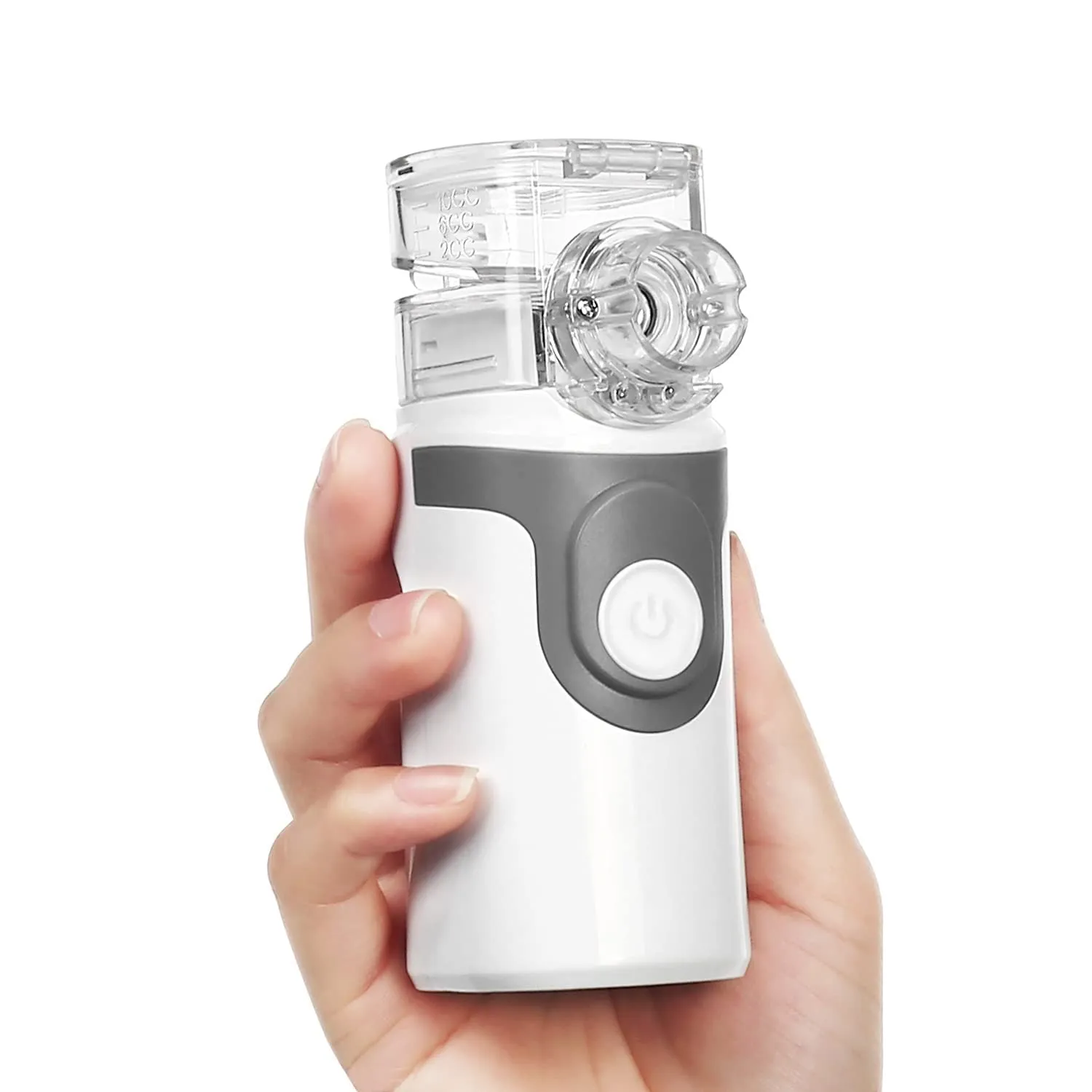 SDOM Portable Handheld Mesh Nebulizer of Tiny Mist (Grey & Mini) with Carry Bag