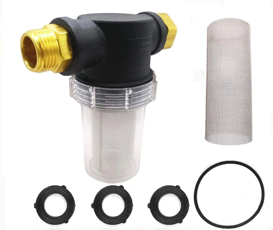 Sediment Filter Attachment Garden Hose Pressure Washer Outdoor Gardening Inlet Water
