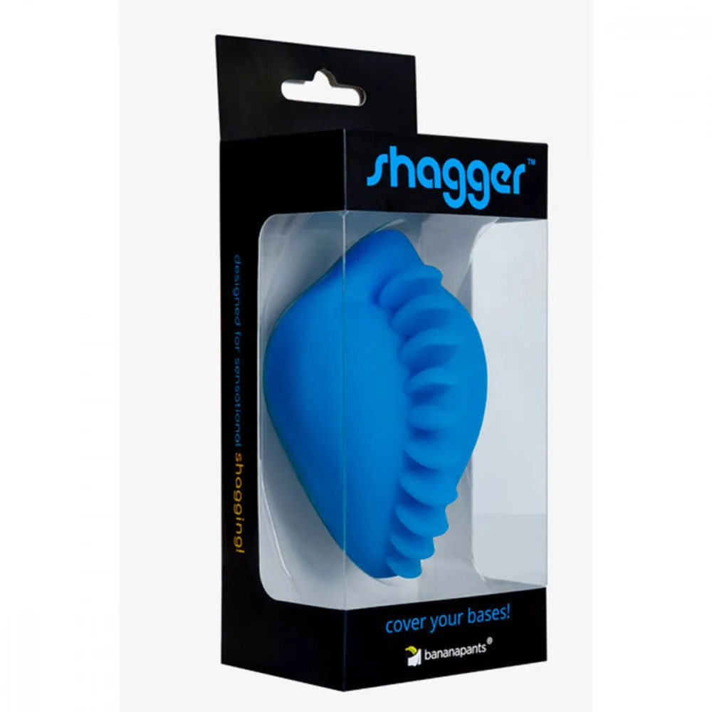 Shagger Extreme Textured Dildo Base for Harness Play by Bumpher  - Azure Blue