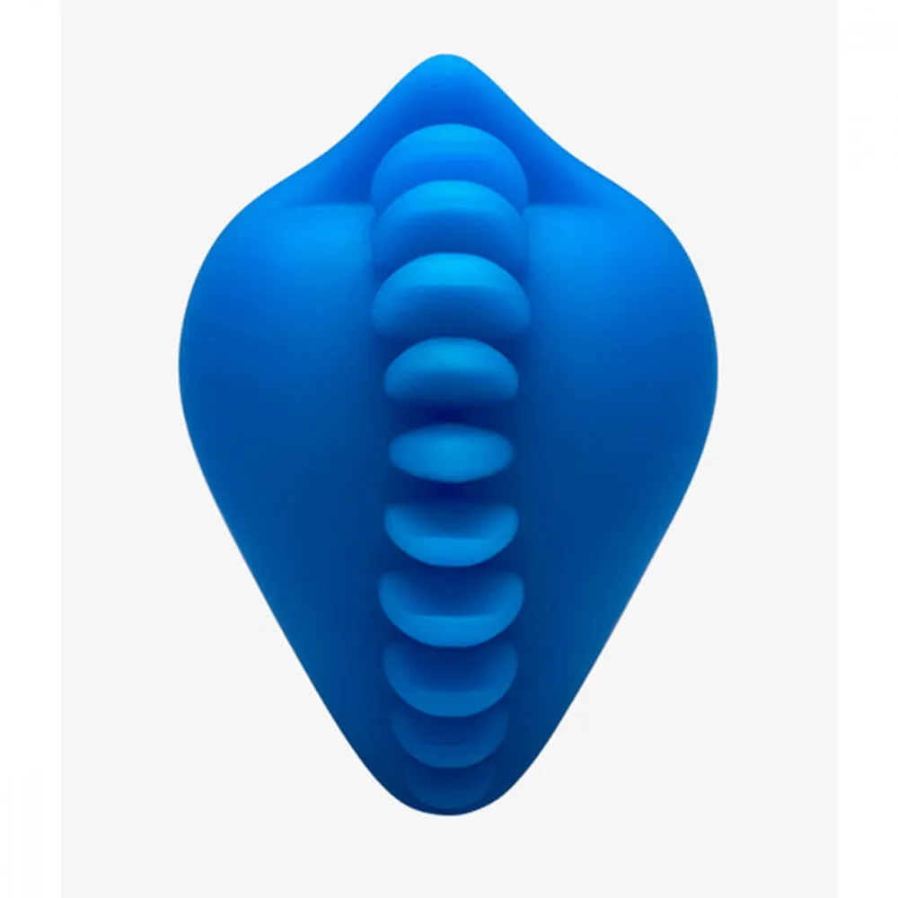 Shagger Extreme Textured Dildo Base for Harness Play by Bumpher  - Azure Blue