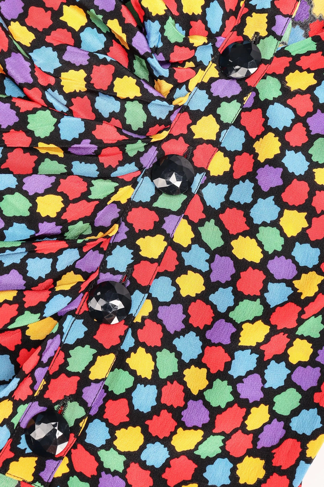 Silk Rainbow Mosaic Dress